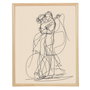 Wallity Pintura decorativa en lienzo enmarcada 45 x 60 cm
